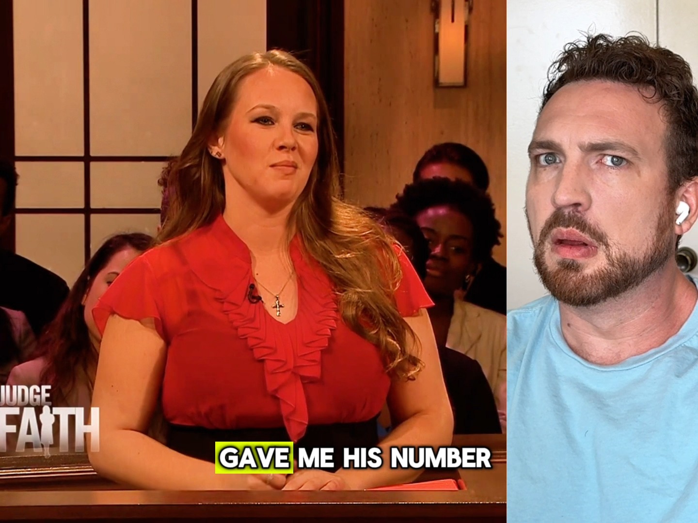 He's on TV court for the SECOND TIME with a different woman, and he ...