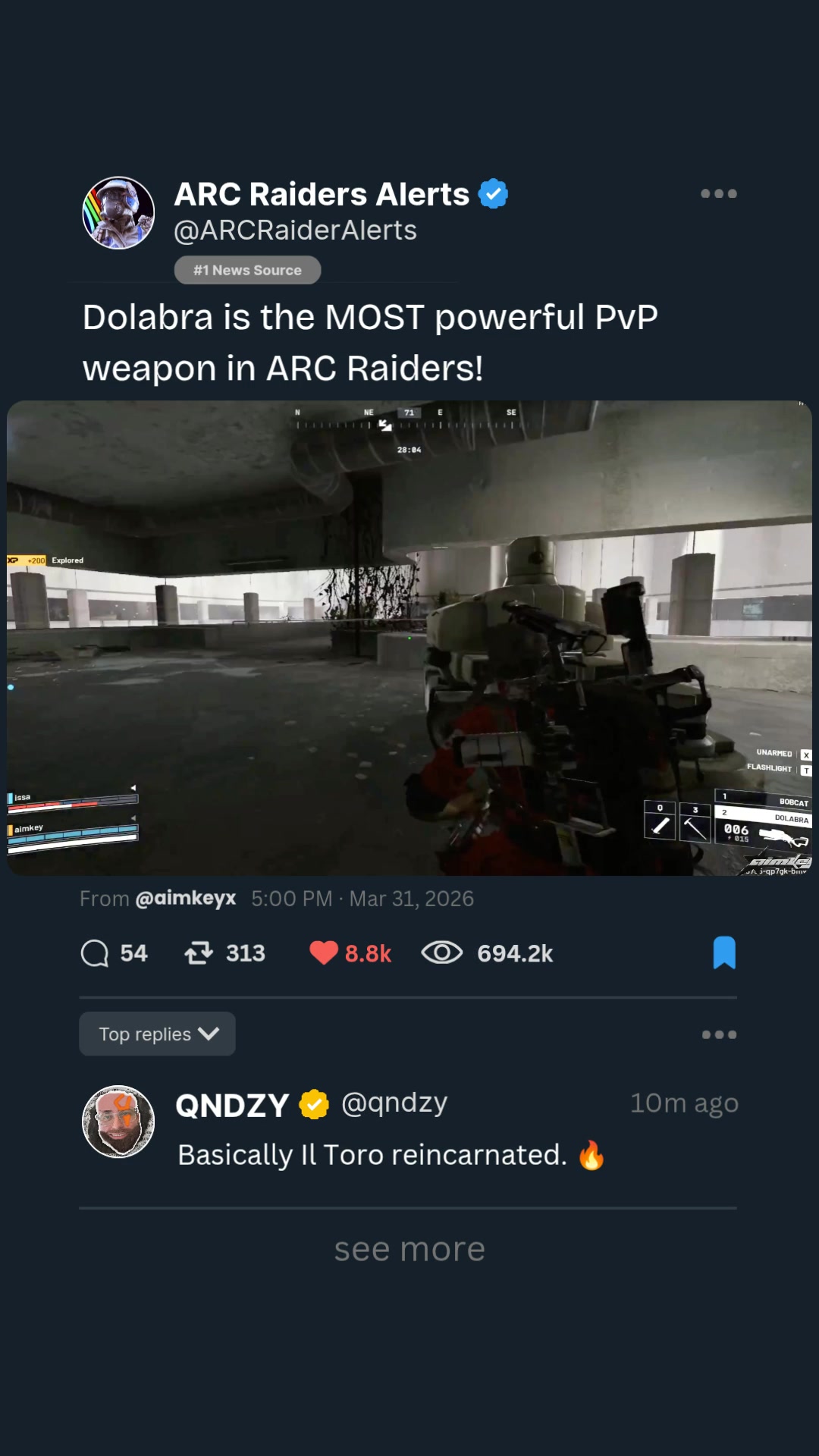 TESTING THE DOLABRA For PVP ON ARC RAIDERS From Stream Episode