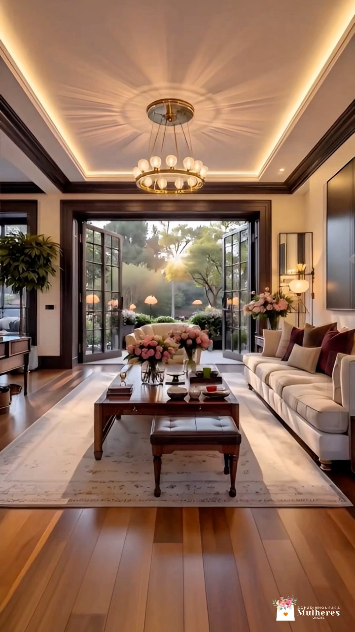 Elegância e sofisticação definem esta sala tão linda 🏡🤎 | Achadinhos ...