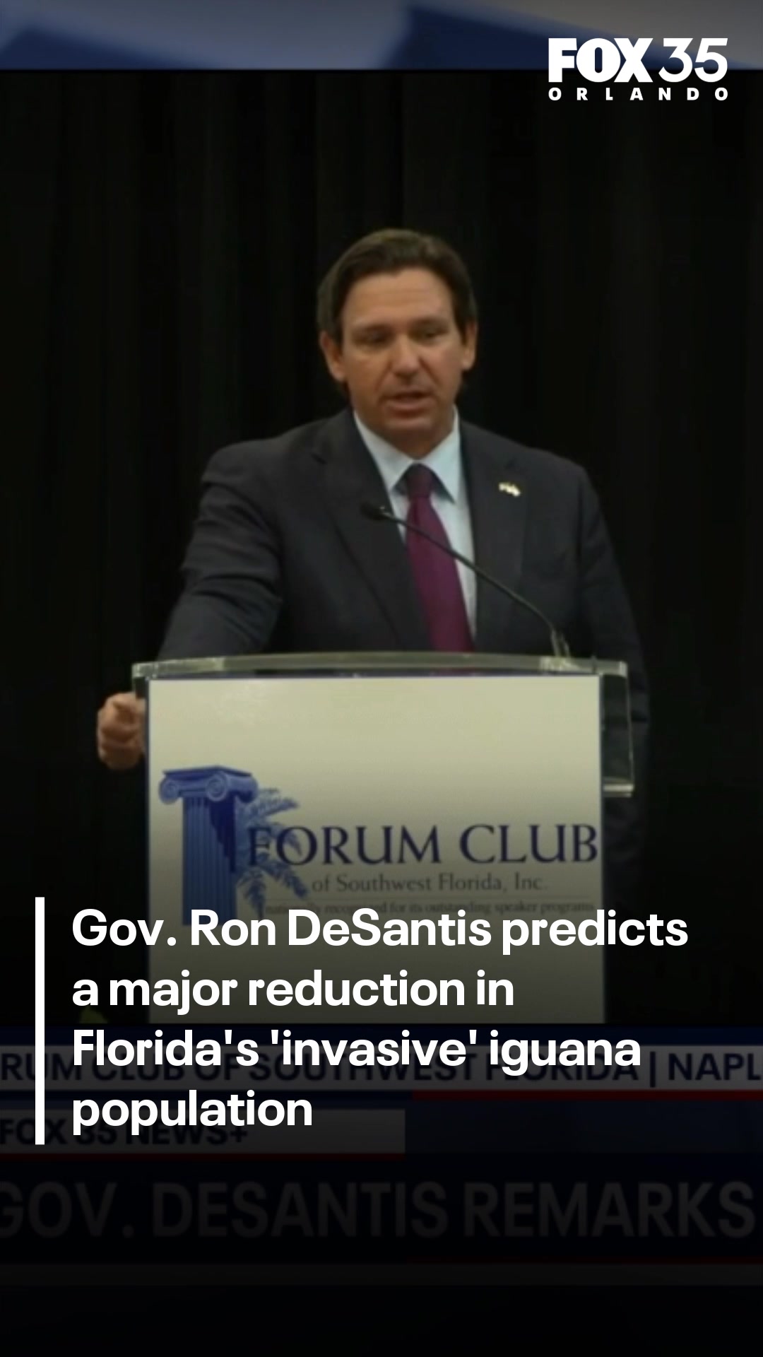 Gov. Ron DeSantis supports the opportunity to reduce the number of ...