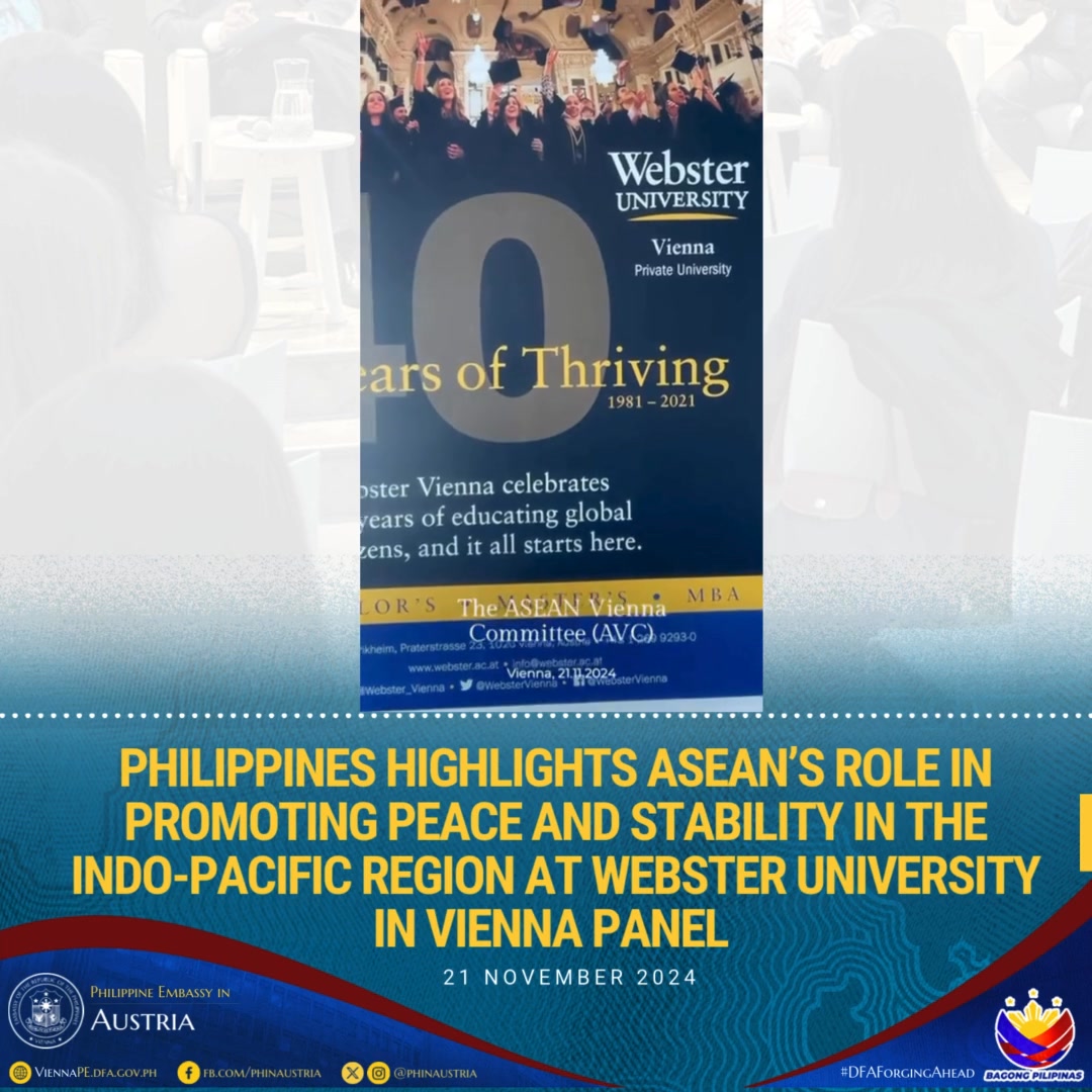 PHILIPPINES HIGHLIGHTS ASEAN’S ROLE IN PROMOTING PEACE AND STABILITY IN ...