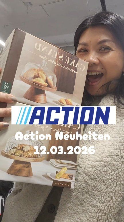 😍Mega Neuheiten bei Action 12.03.2026😍, Meine Highlights ist die Kuchenteller mit Glasglocke , einfach wow✨️🥰, Und natürlich noch tolle Homedecor für deinen Zuhause ✨️🏃‍♀️ Run don't walk, schnell sein
