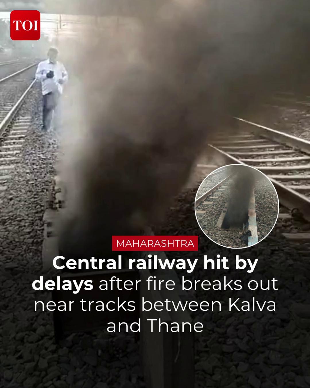 #Maharashtra | Central Railway services faced delays on Friday evening ...