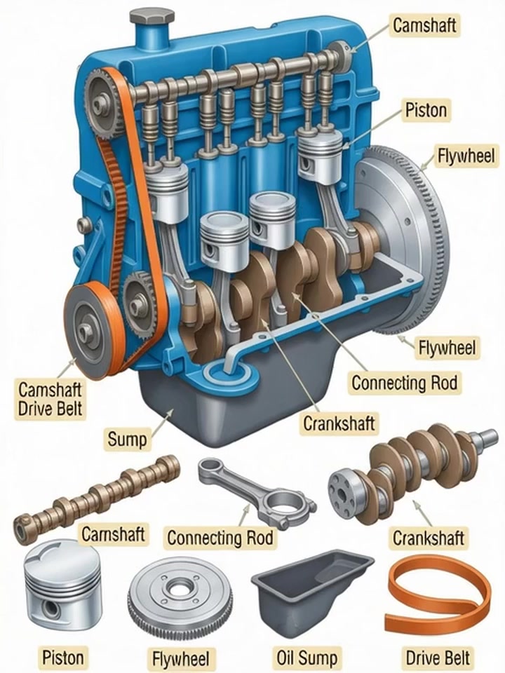 Engine Component... video Details | Routine Of Dozer Operator ...