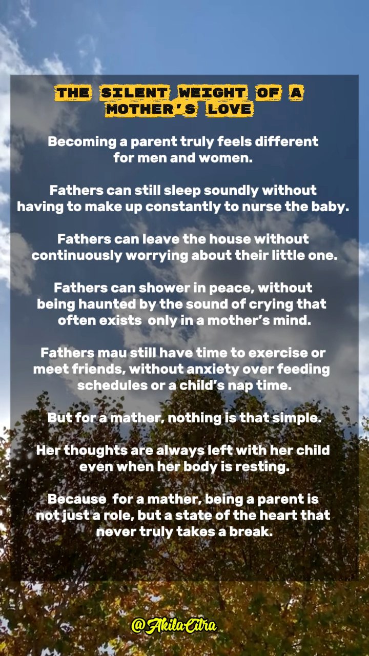 The silent weight of a mother’s love, never loud, yet strong enough to ...