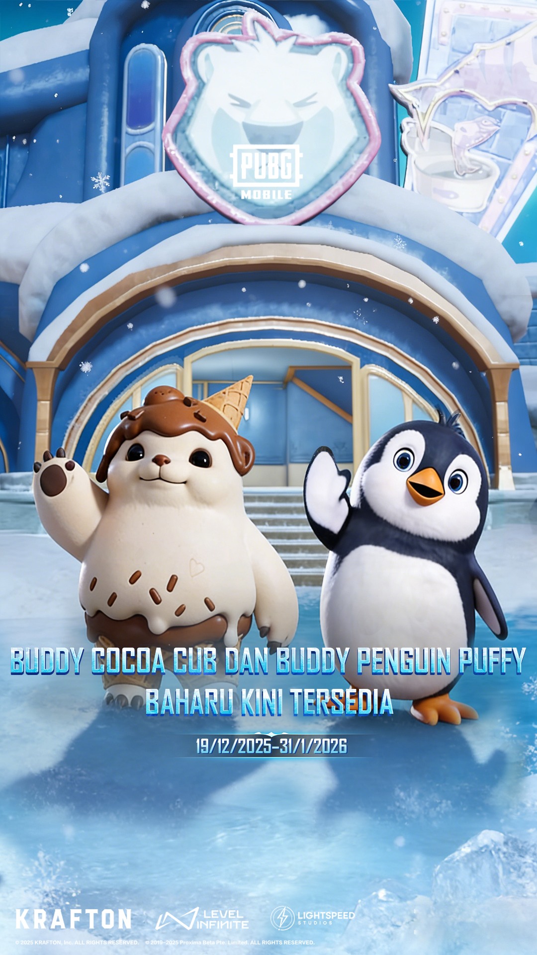 Puffy Penguin Buddy dan Cocoa Cub Buddy menanti korang! 🐧 Selain itu ...