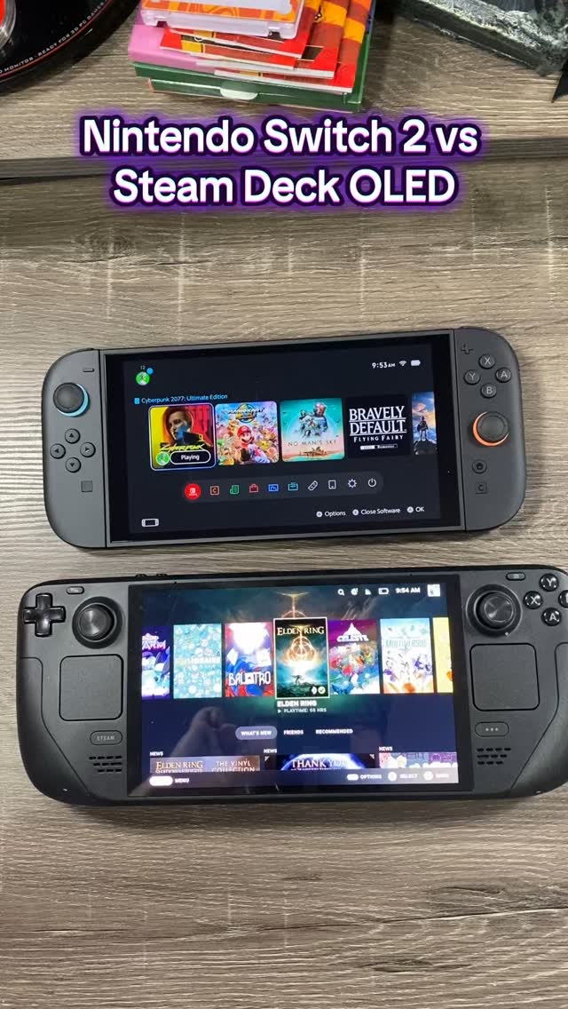 Here's how the new Steam Deck compares to the Nintendo Switch OLED