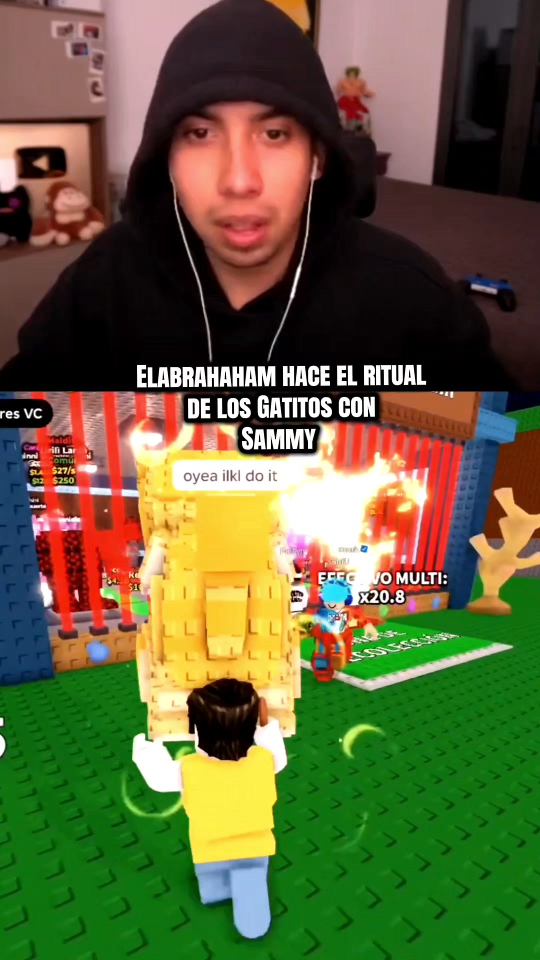 El abrahaham hace el nuevo ritual con Sammy 😱 #robaunbrainrot #fypシ゚ ...