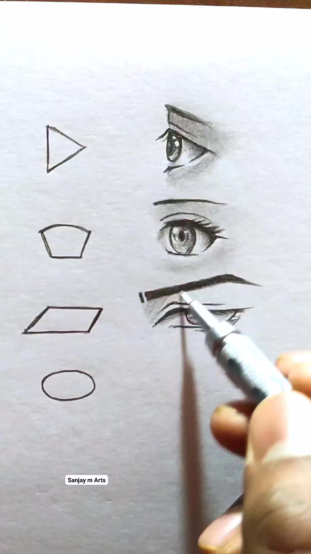 This looks so easy ️ ️ Eyes drawing trick 👌 #art #artwork #artist #draw ...