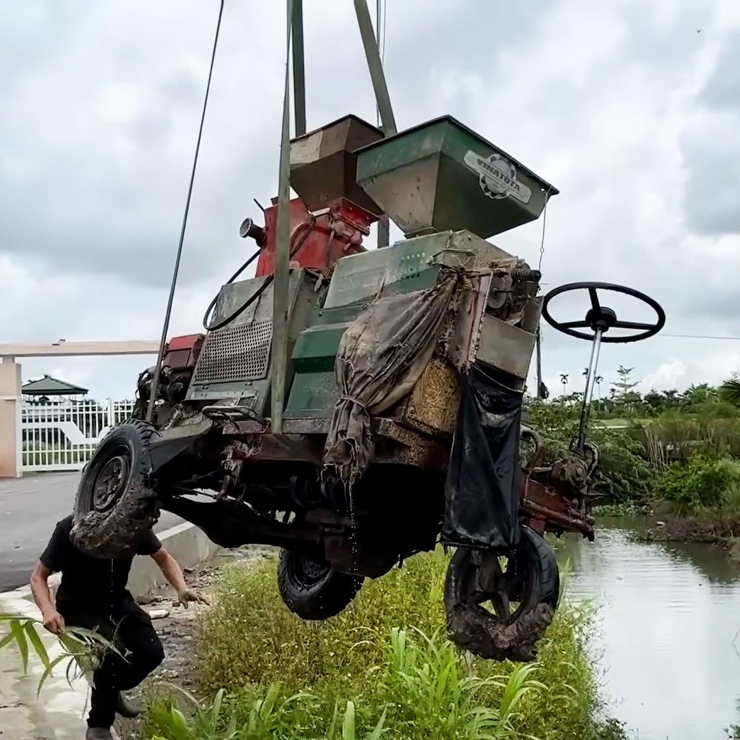 Restore The Entire Old Traditional Rice Milling Machine That Has Been ...