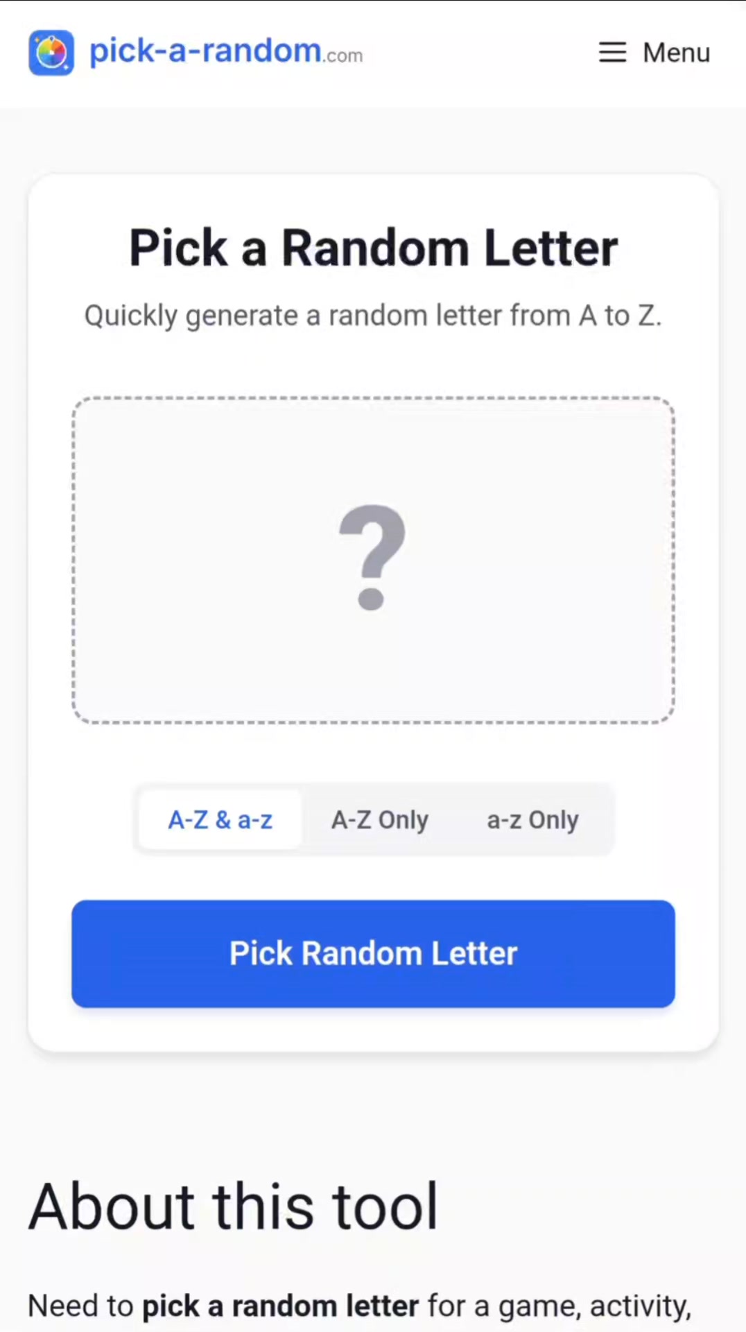 Pick A Random