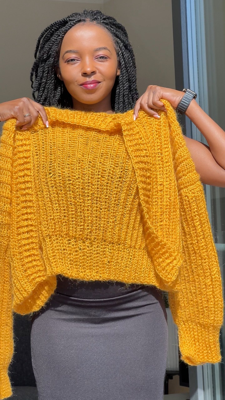 💙Mohair knit top written pattern link on comments