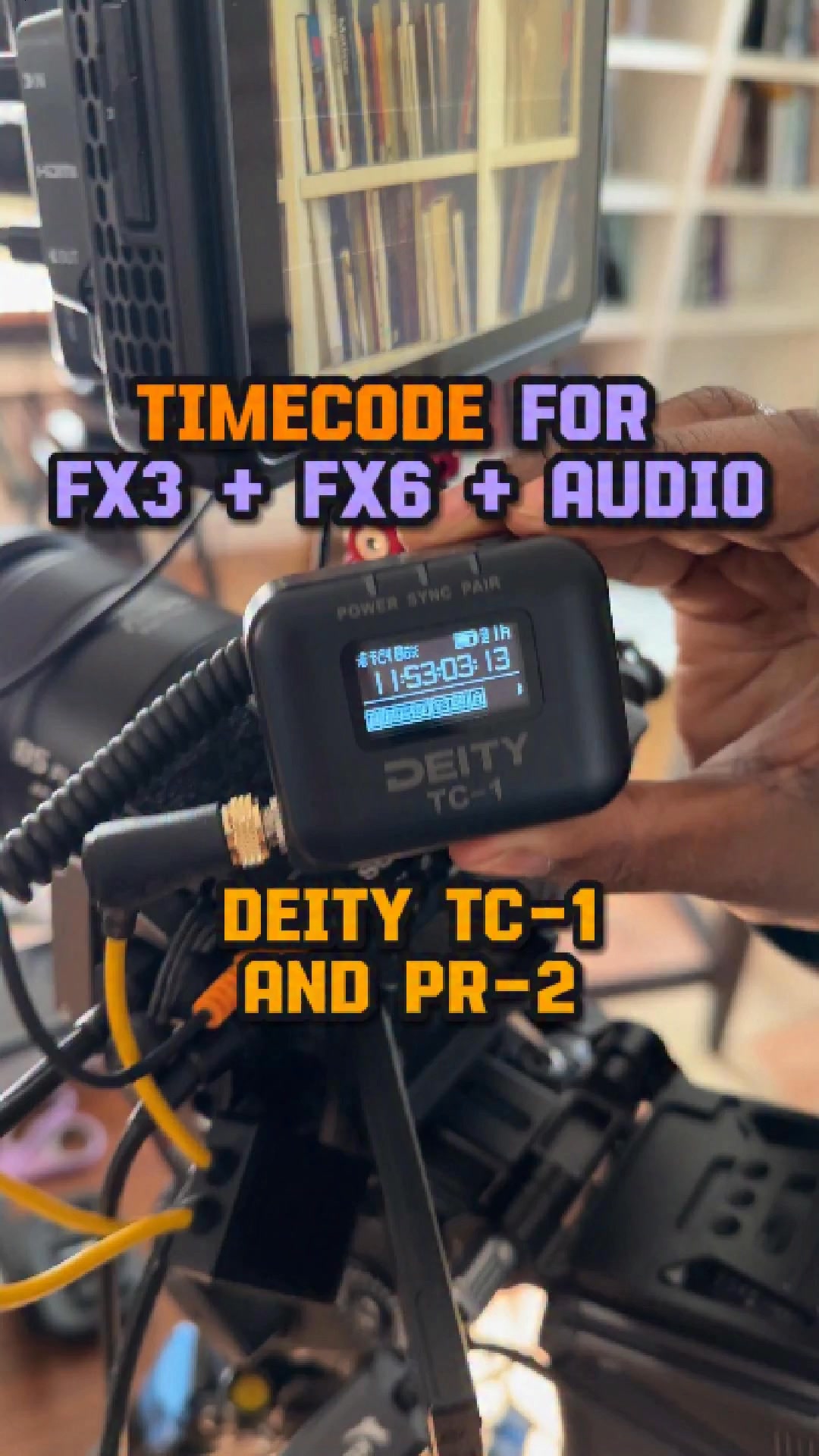 You can send timecode to your FX3, FX6 and PR-2 audio recorder with the ...