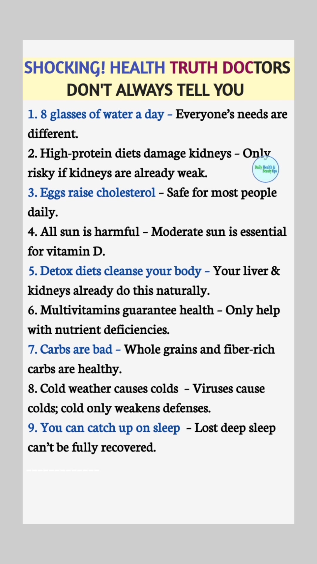 Shocking health truth doctors Won't Tell you #tiktokviral #usaviral # ...
