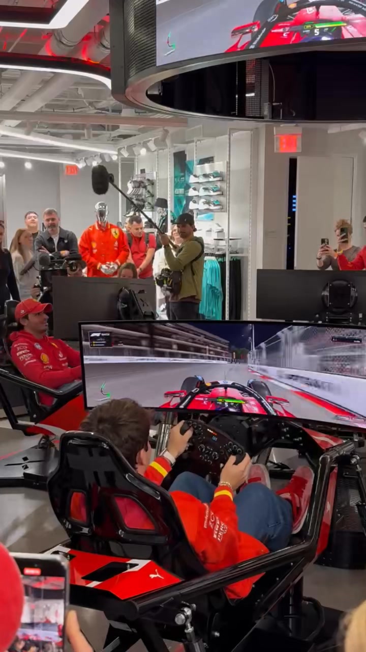 Scuderia Ferrari HP at PUMA, with F1 superstars Charles LeClerc