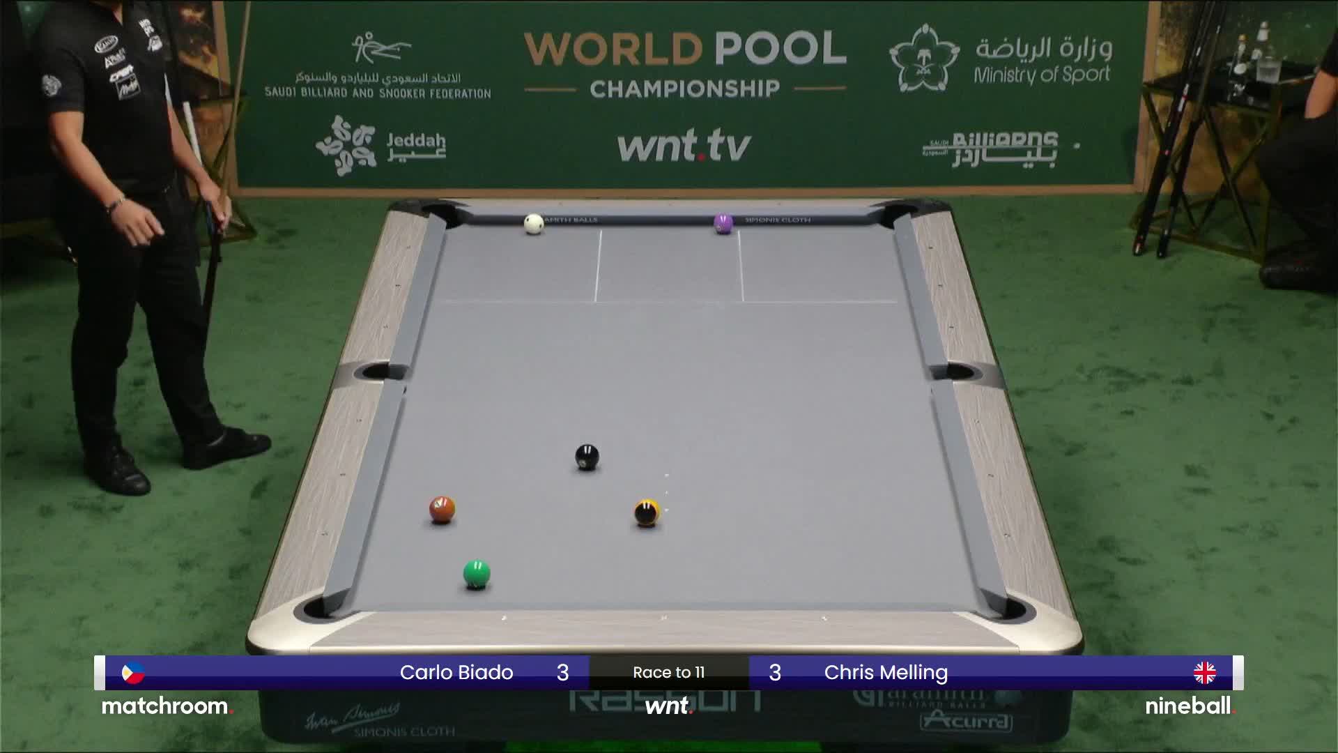 Sublime manoeuvre from the Black Tiger 👌 #WNT #WorldPoolChampionship 🇸🇦 ...