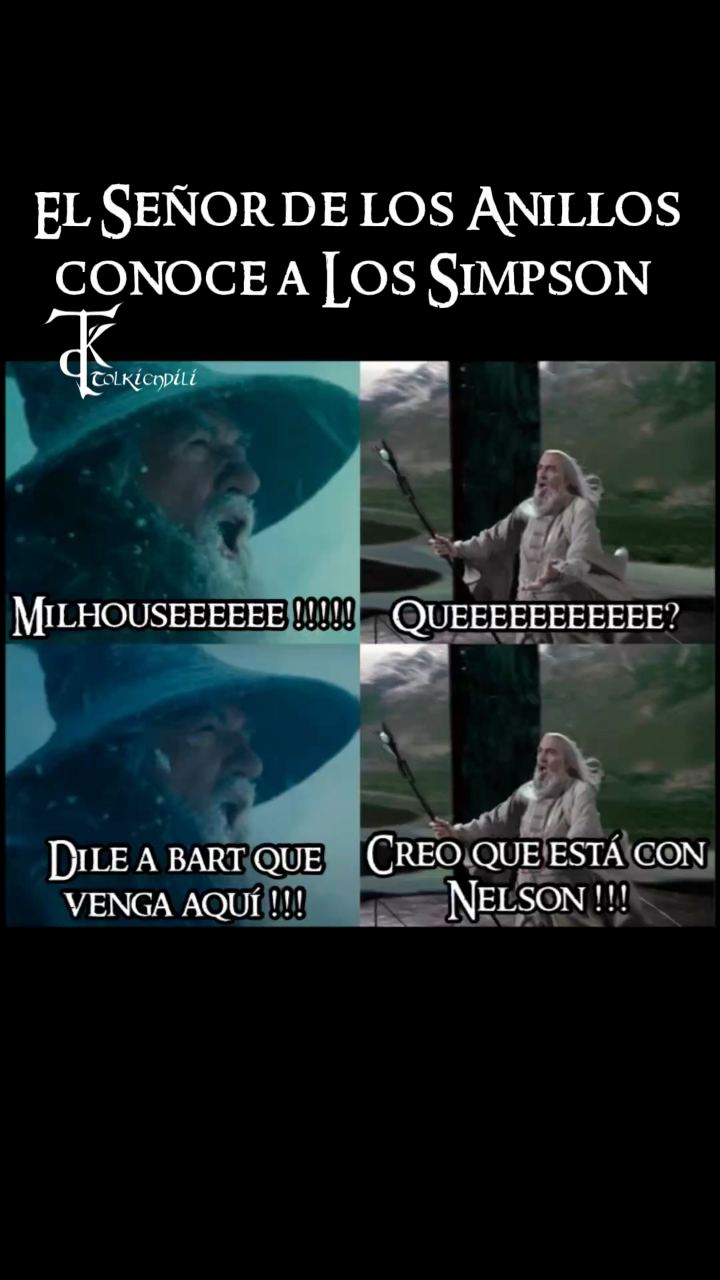 El Señor de los Anillos X Los Simpson 🧙🏻‍♂️🔥👹 #fyp #trending #funny # ...