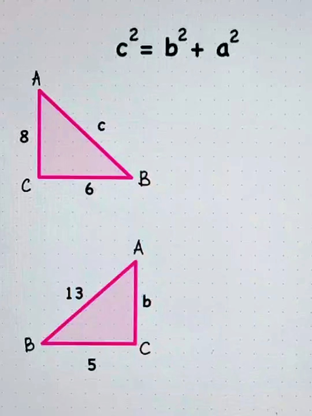 Pythagorean Formula Math Tricks Tutorial | Math Tricks Tutorial | Facebook