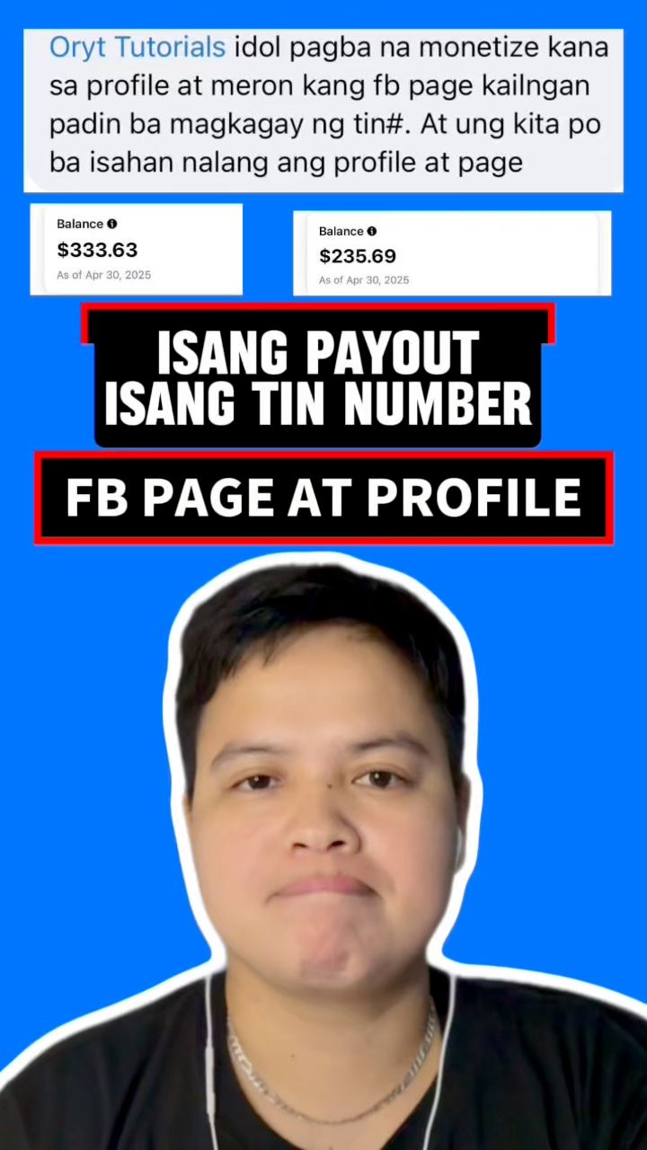 Profile at fb page iisang tin number #facebookmonetization #fbpage # ...