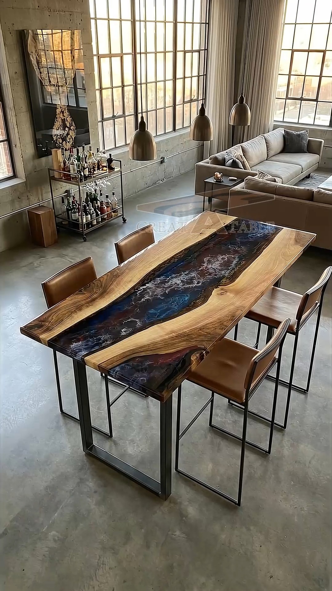 Could you ever imagine a table looking this deep? 🌌 #createatable # ...