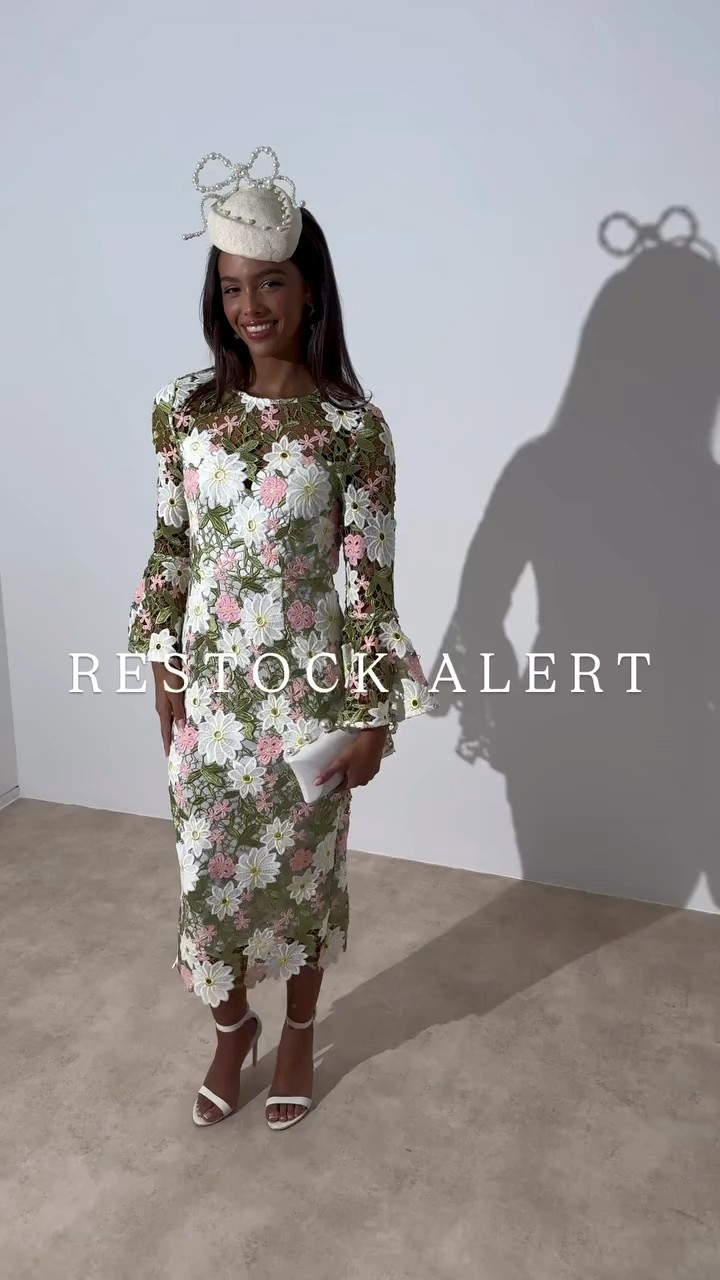 m*n様 Rosaline Lace Trimmed Dress You asked for a Restock….We begged & pleaded for a little more of