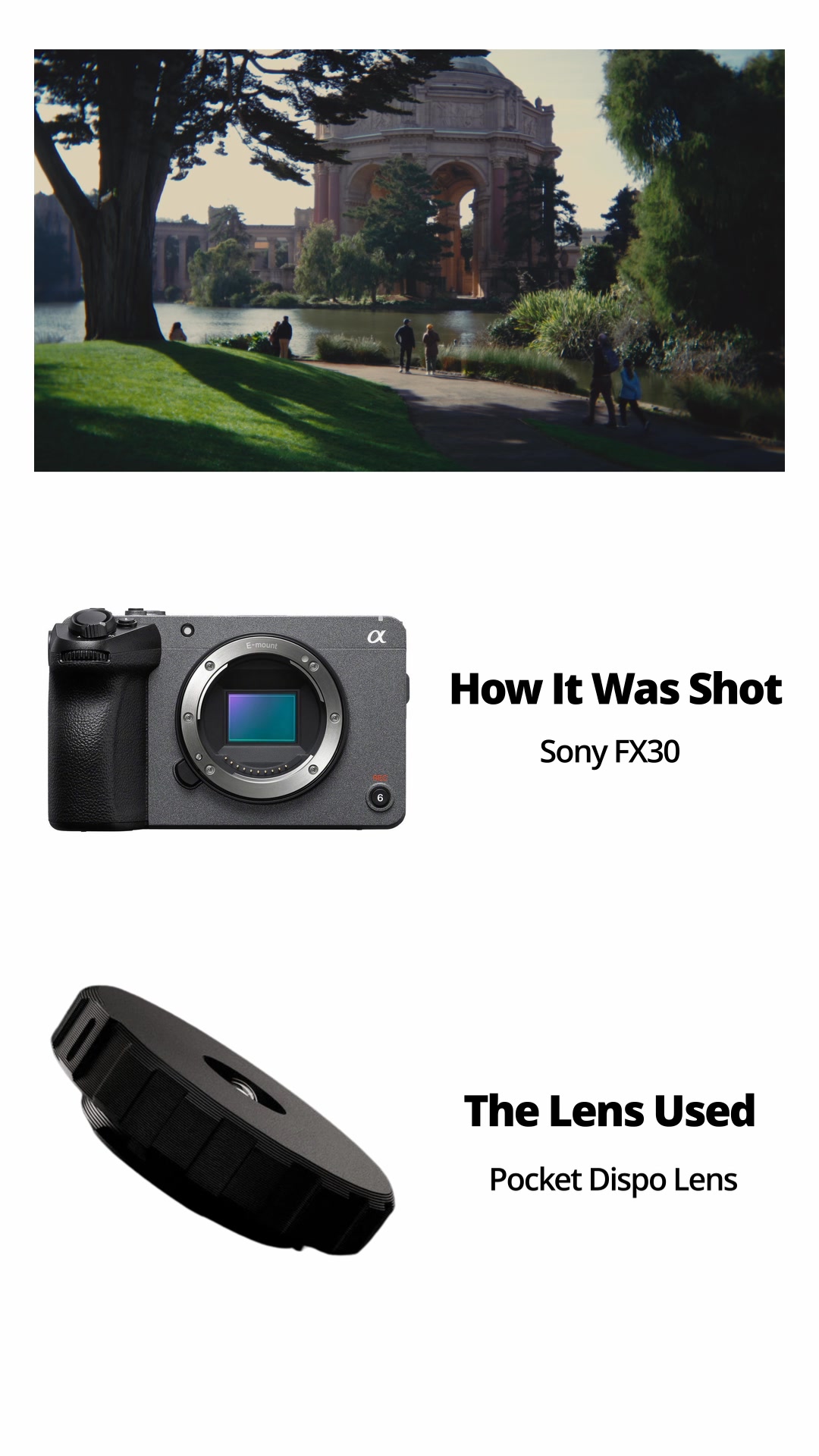 Your favorite disposable lens, now with control. Pocket Dispo Pro