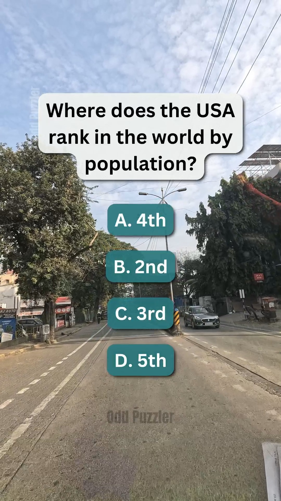 Guess the USA's population rank in the world. Any ideas? 🌎 #BrainTeaser ...