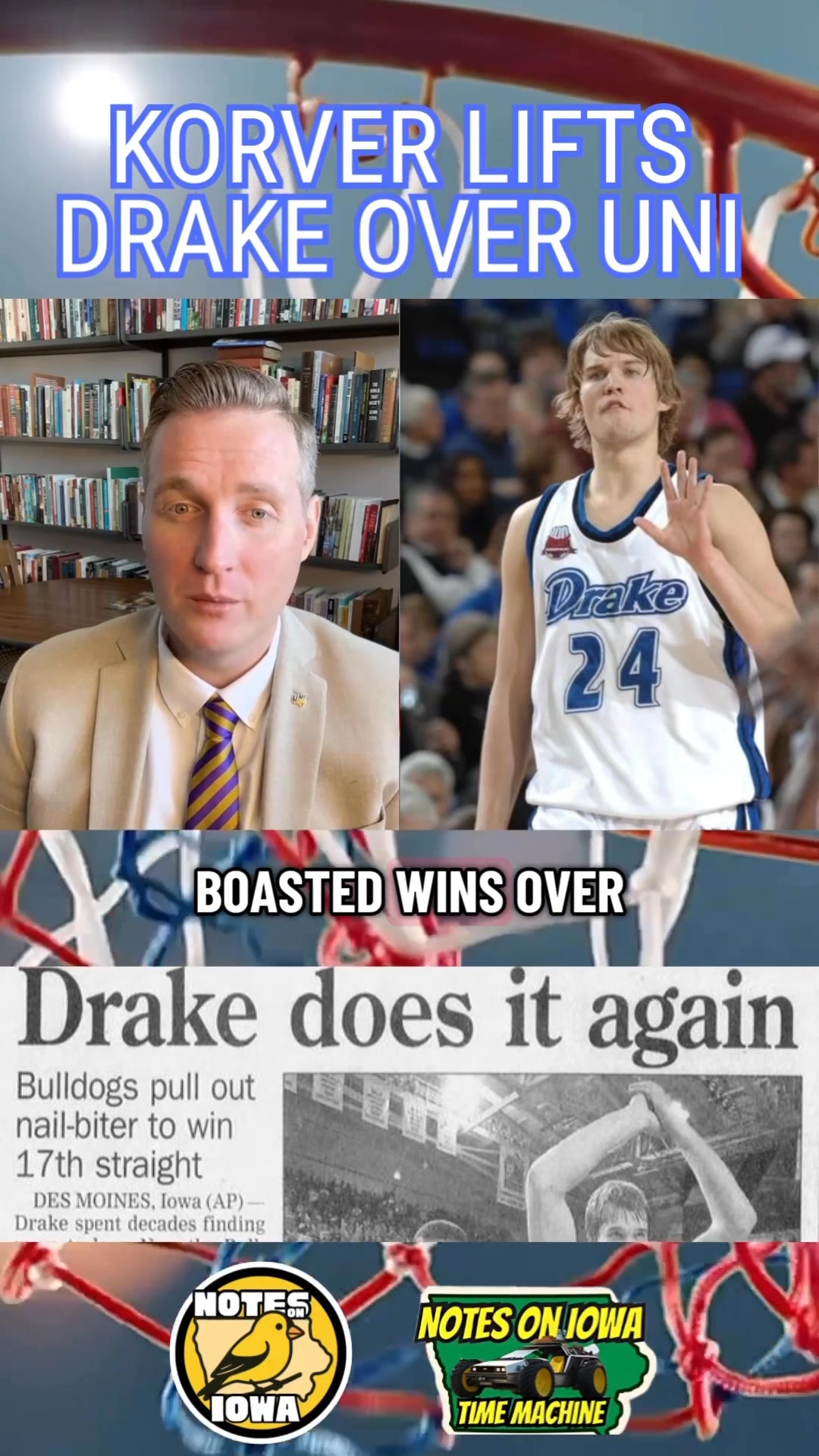 Iowa Time Machine ⏰: On January 26, 2008, Klayton Korver hit seven ...