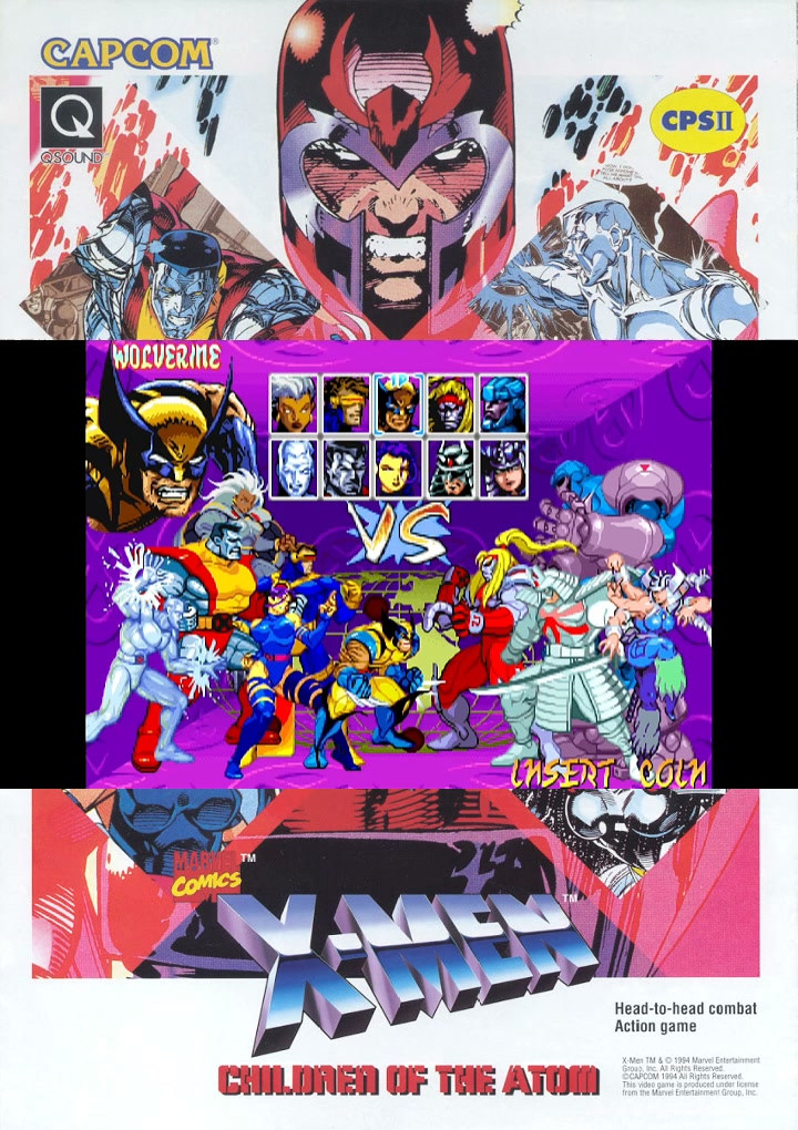 CAPCOM X-MEN: Children of the Atom ポスター X-men Children of the
