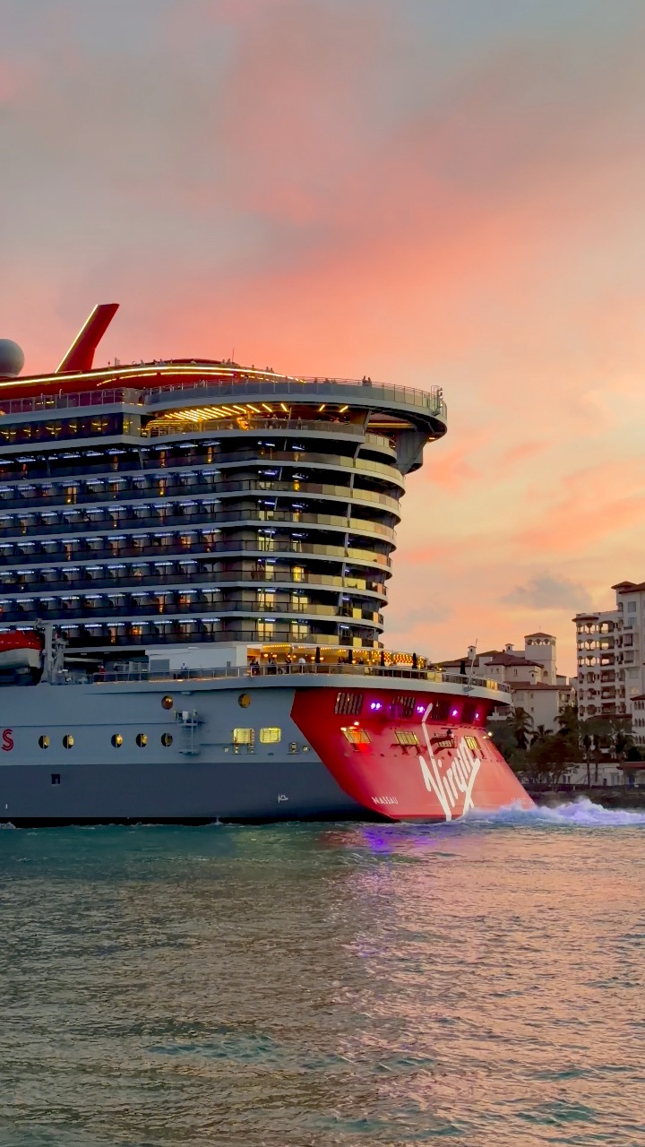 The adults-only cruise ship sailing away under the sky’s best sunset ...