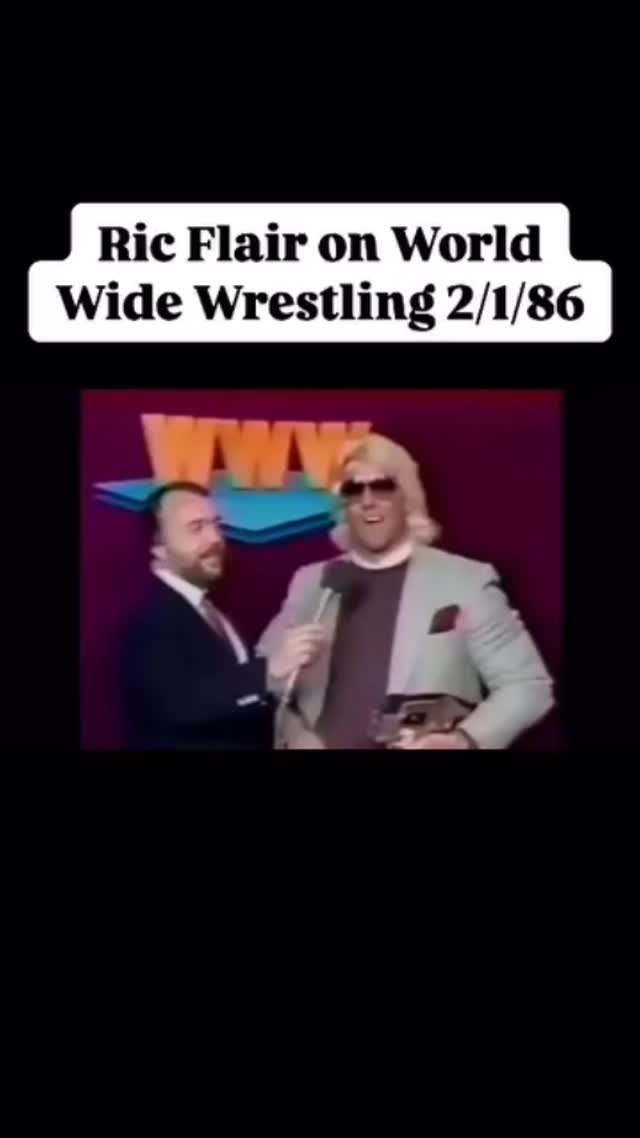 Ric Flair with David Crockett 40 years ago today on World Wide ...
