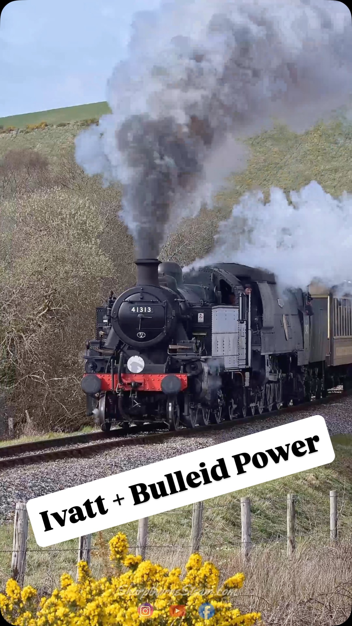 Ivatt and Bulleid Power! Taken at the Spring Gala at Swanage this year ...
