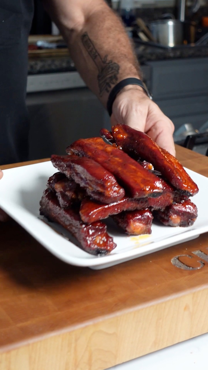 Party Ribs - These smoked BBQ Party Ribs, are sticky, tender, and ...