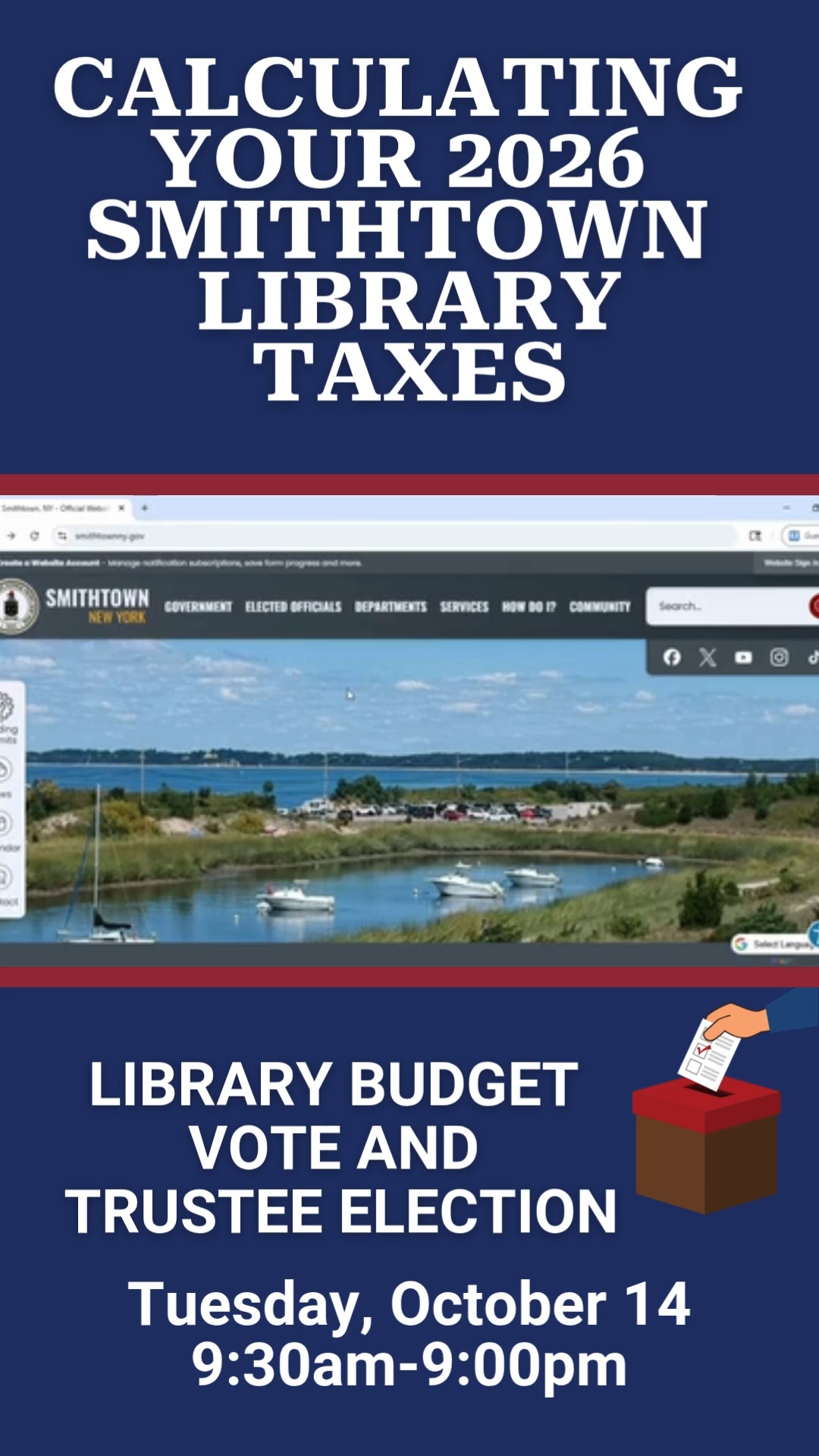 Our annual Library Budget Vote and Trustee Election will be held on ...