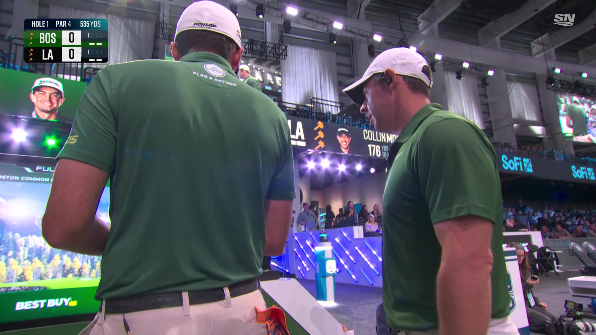 Noted Masters champion Rory McIlroy launches it 354 yards to get things ...