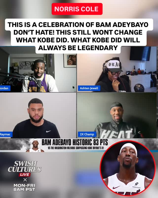 Norris Cole not playing about Bam Adebayo ?? says this should be 