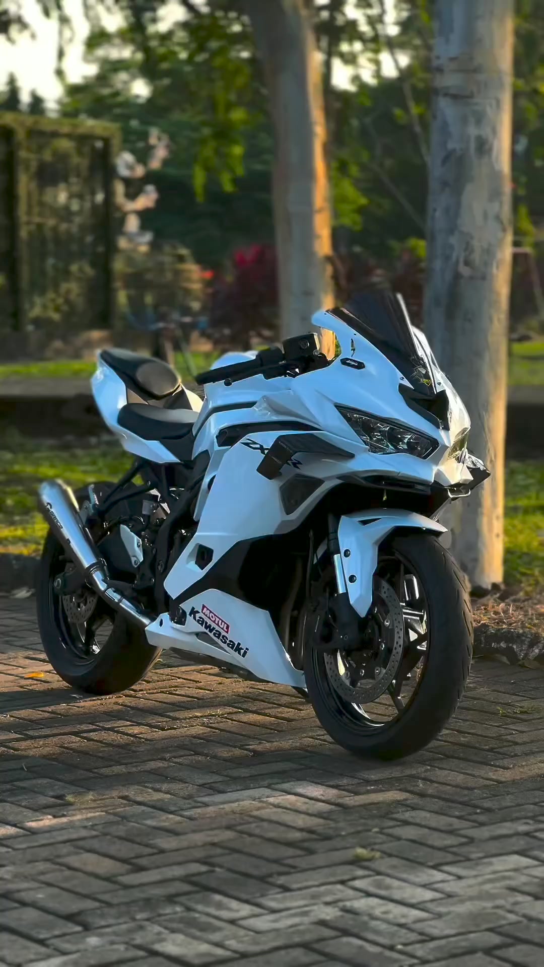 ZX25R in white 😍 Book the ZX25R now with Kawasaki Kota Kinabalu