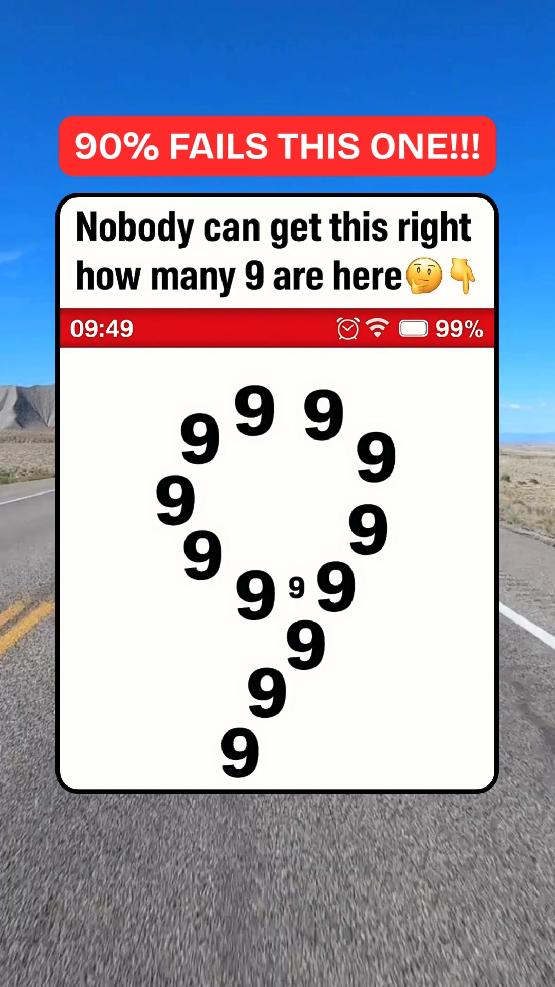 How many of total 9’s are there in this picture? #quiz #fun # ...