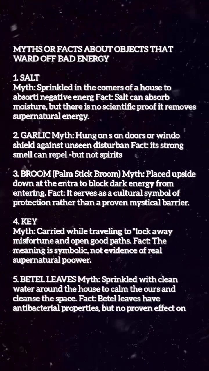 Myths or facts about objects that ward off bad energy | Dika Prtama ...