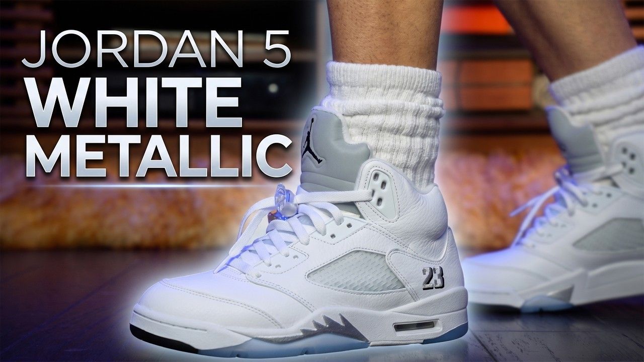 Air Jordan 5 White Metallic Detailed REVIEW & On Feet | Tonyd2wild