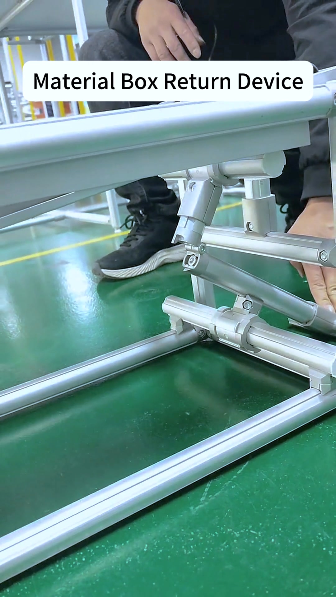 0107 Material box return device.Realize rapid material box recycling.# ...