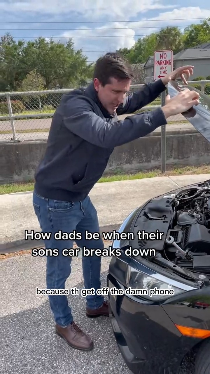When calling your dad after your car breaks down😓 #dads #dadjokes # ...