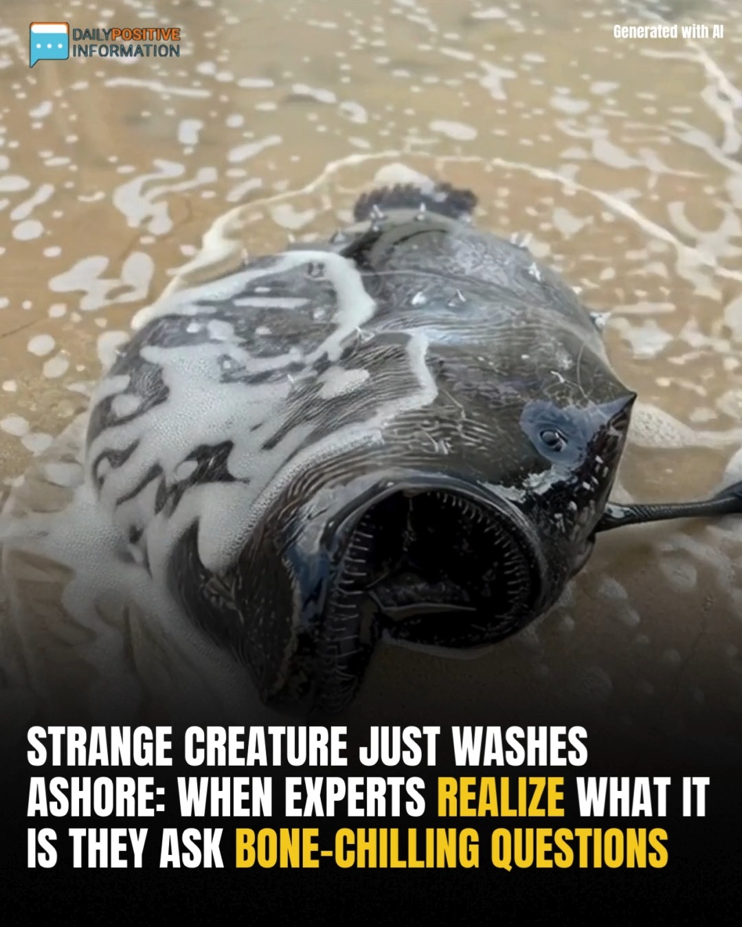 Strange creature just washes ashore: when experts realize what it is ...