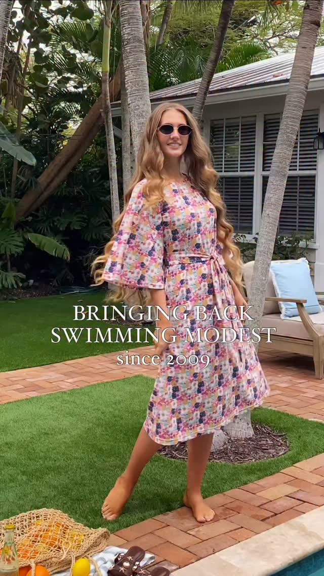 midi dress elegant Prosecco Sippin' A-Line in White color:lightgray TAMAO SHIGEMUNE x KAYA Conservative swimwear calf length