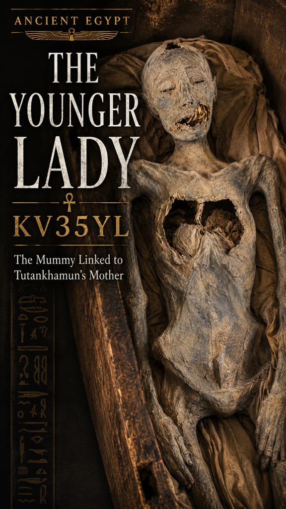 The Younger Lady — KV35YL Inside tomb KV35, one of ancient Egypt's