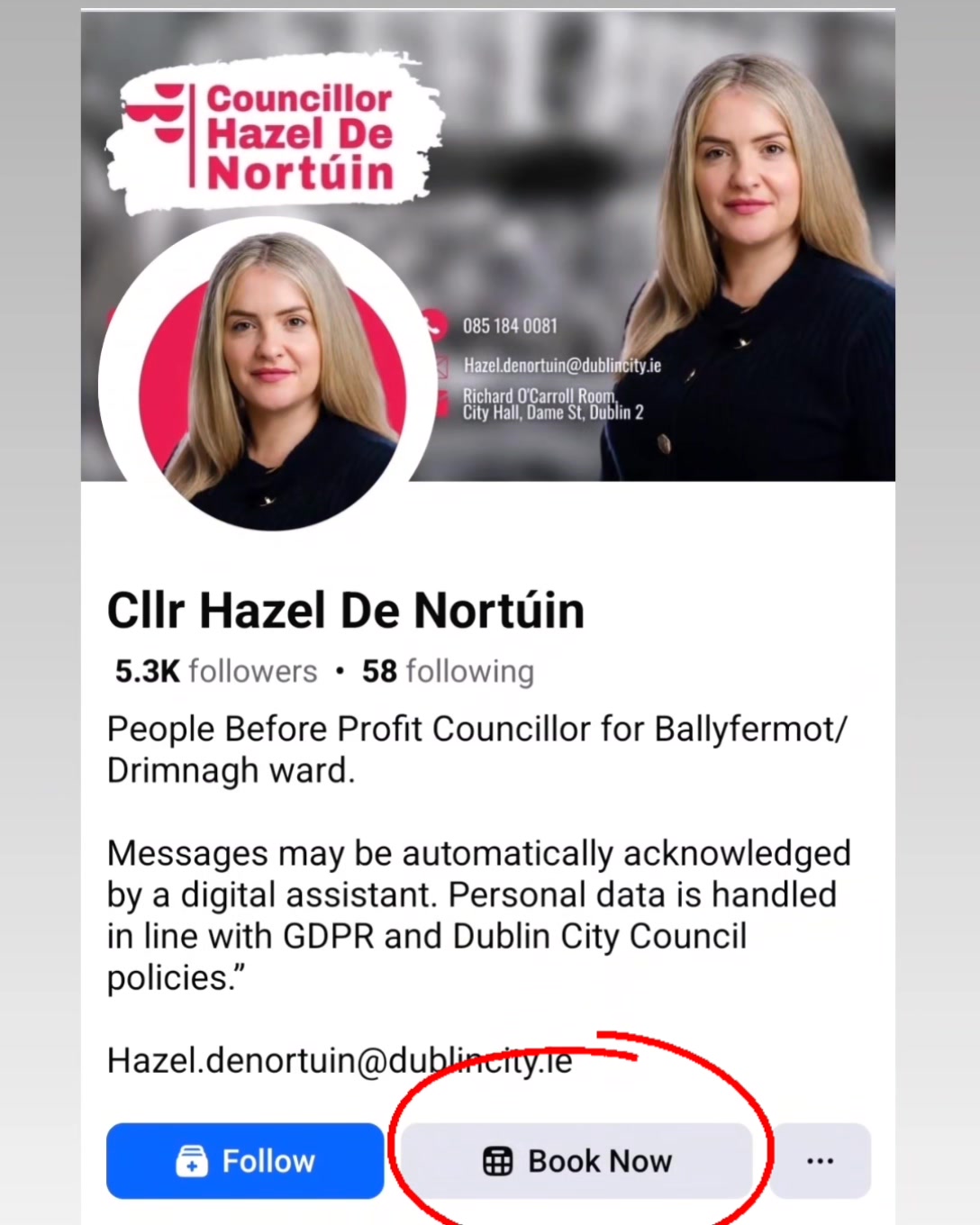 I've updated my Cllr Facebook to allow easier access to clinic bookings ...