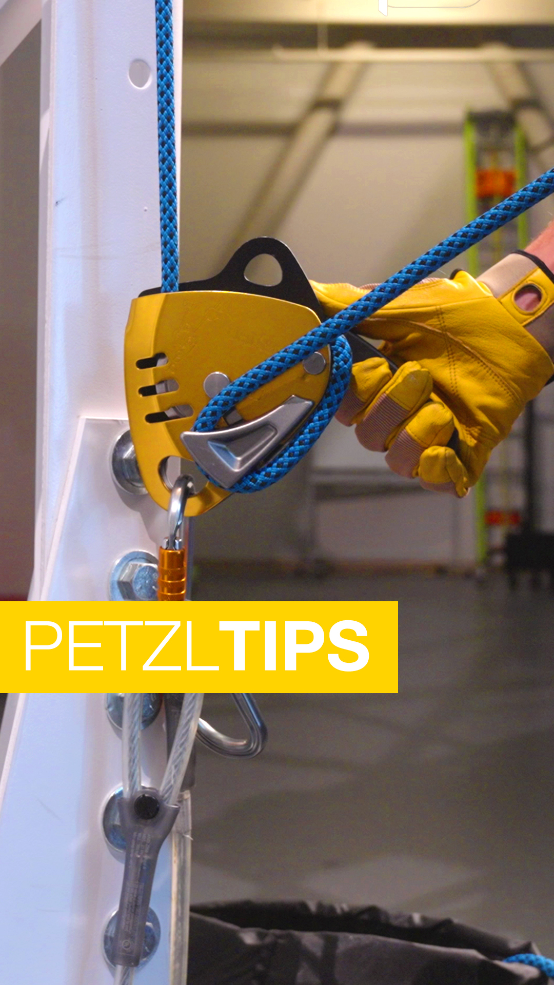 #PetzlTips MAESTRO releasable anchor Installing working ropes on a ...