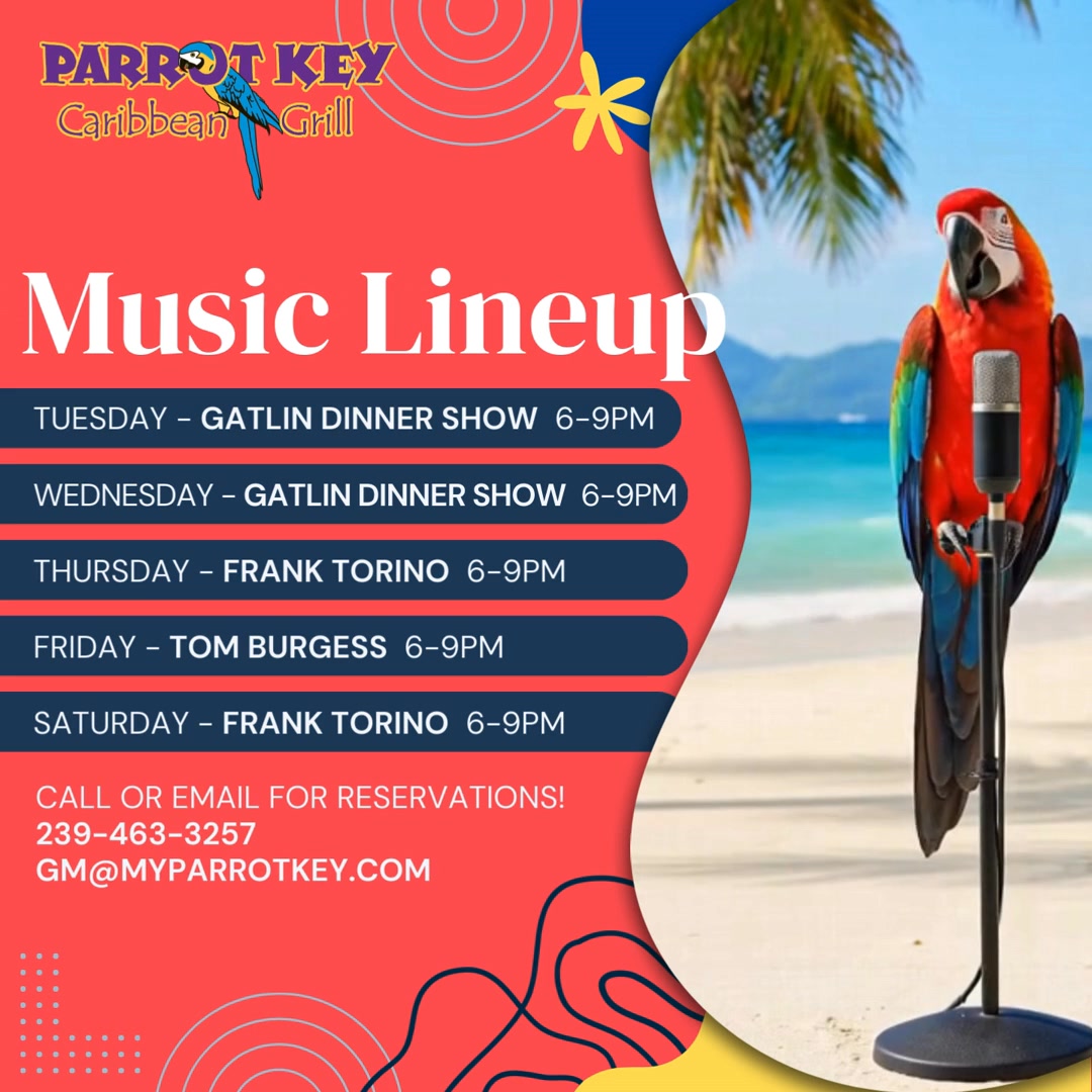 Parrot Key Caribbean Grill | Fort Myers Beach FL