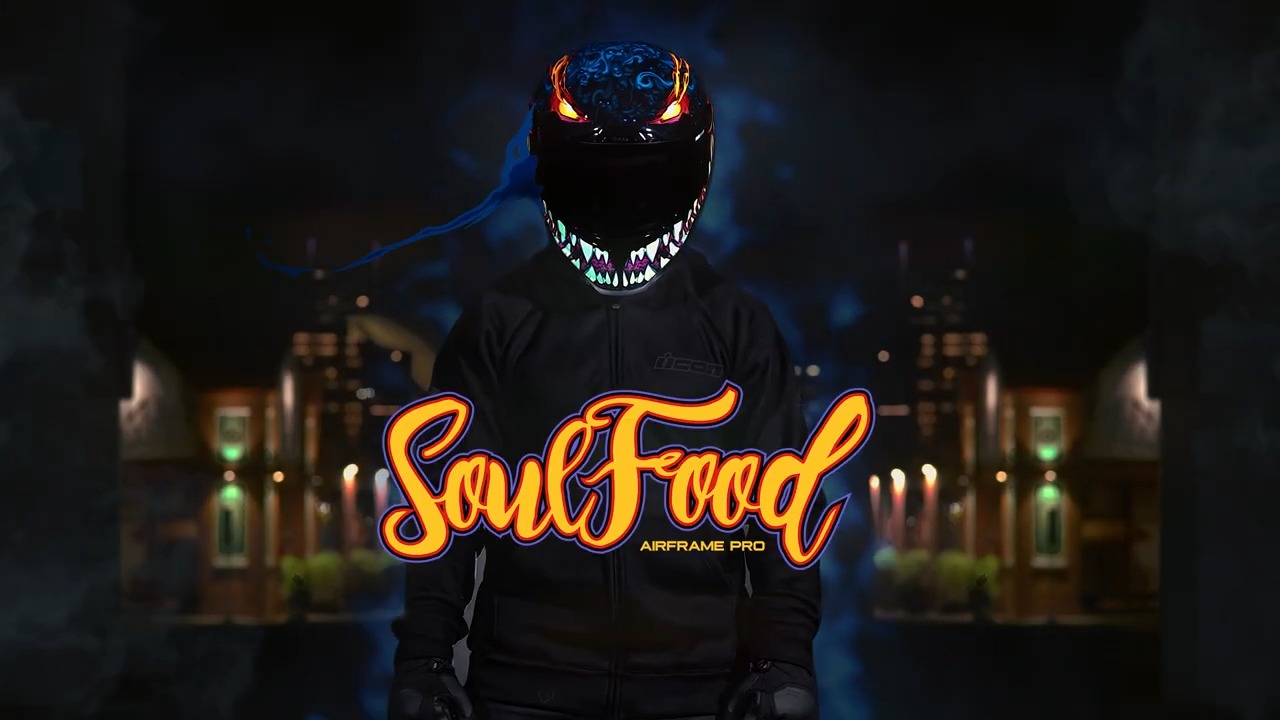 icon airframe pro soul food helmet Motorcycle - Gloss Black / 63-64cm Airframe Pro  Angle For Attack Icon Airframe Pro Tejas Libre