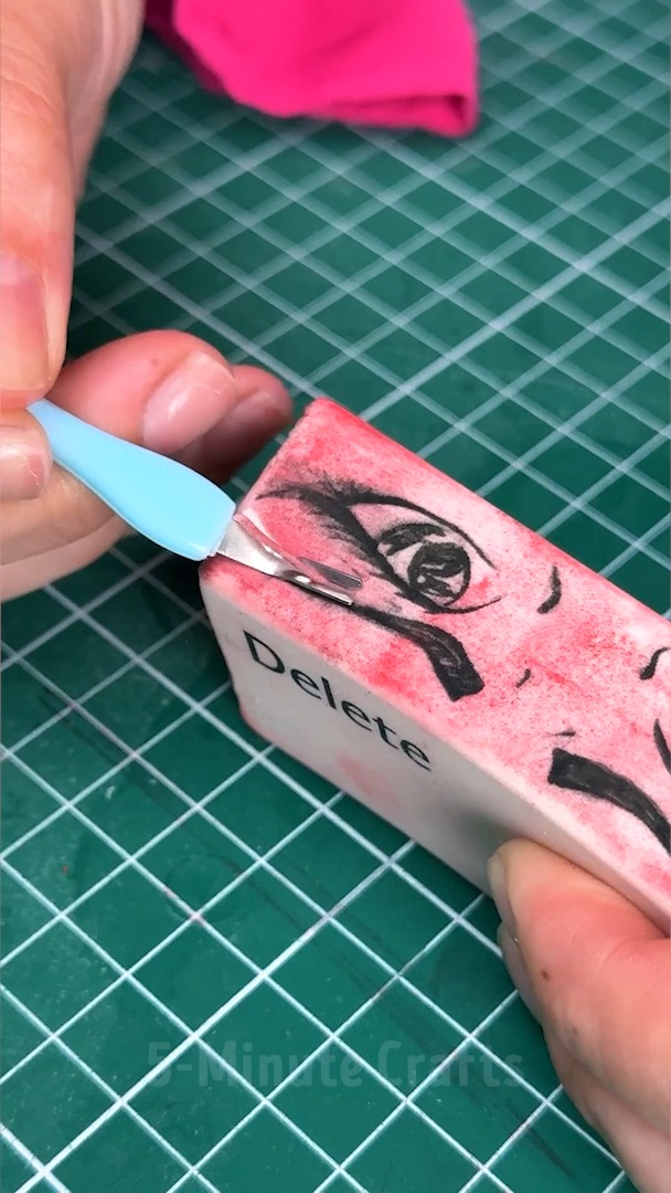 How to Make DIY Stamps from a Washing Machine Eraser 🎨🧼 | 5